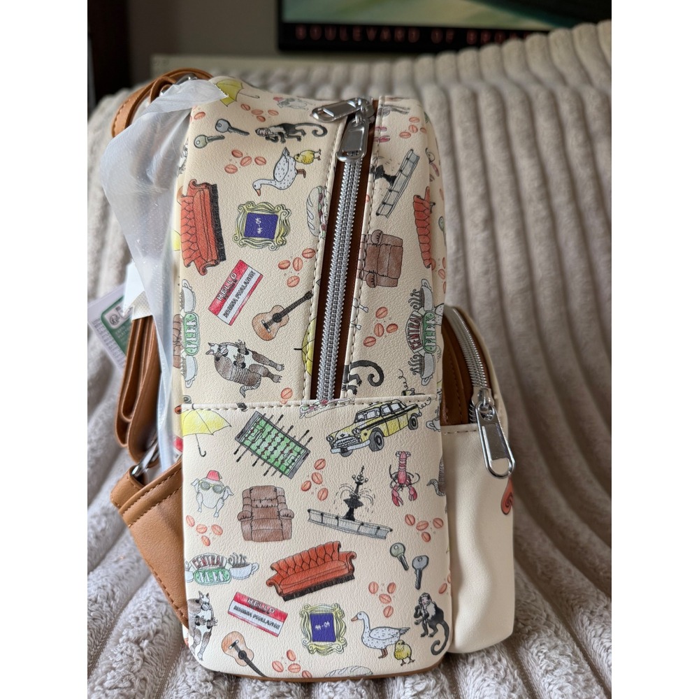 Loungefly Friends Central Perk Couch‎ Mini Backpack and Wallet Set NWT - Picture 12 of 13